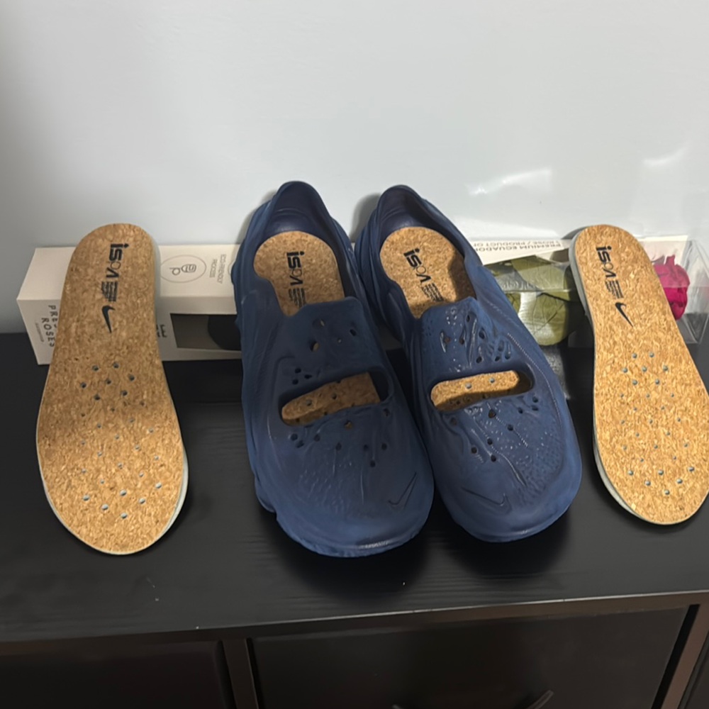 Blue Nike ISPA Shoes with Cork Insoles